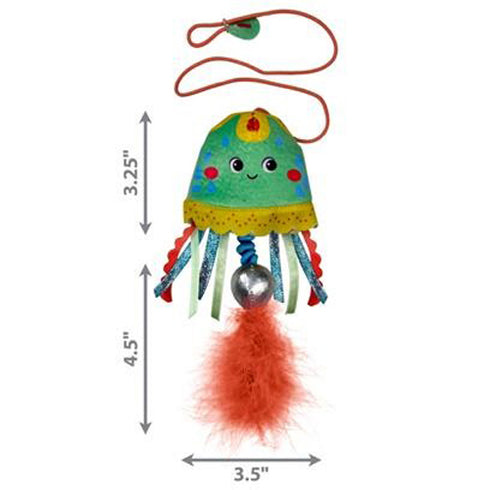 KONG Jellyfish Teaser Assorted Colors Cat Toy - Poudre Pet and Feed Supply