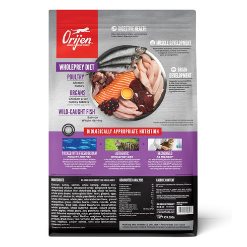 Orijen Kitten Formula Dry Cat Food - Chicken, Turkey, Salmon - 4lb Bag