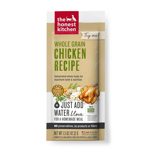 The Honest Kitchen Whole Grain Dehydrated Chicken Dog Food 1.5oz Each - Poudre Pet and Feed Supply