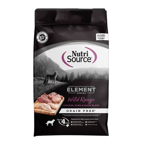 NutriSource Element Series Wild Range Grain Free Dry Dog Food 24lb - Poudre Pet and Feed Supply