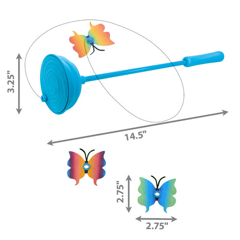 Kong Purrsuit Butterfly Teaser Cat Toy - Poudre Pet & Feed Supply 4