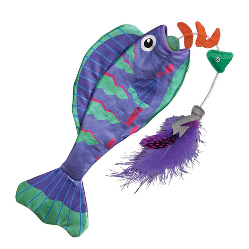 Kong Wrangler Angler Fish Cat Toys Assorted - Poudre Pet & Feed Supply