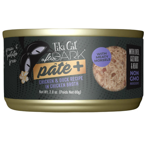 Tiki Cat After Dark Pate+ Chicken & Duck Wet Cat Food 2.8oz - Poudre Pet and Feed Supply