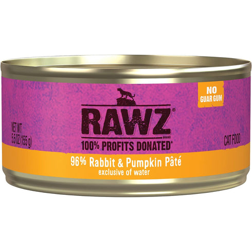 Rawz Rabbit Pumpkin Pate Cat Wet Food 5.5oz poudrefeed.com
