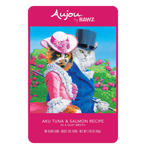 Rawz Aku Tuna Salmon Wet Cat Food 2.46oz poudrefeed.com