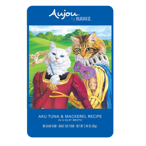 Rawz Aku Tuna Mackerel Wet Cat Food 2.46oz poudrefeed.com