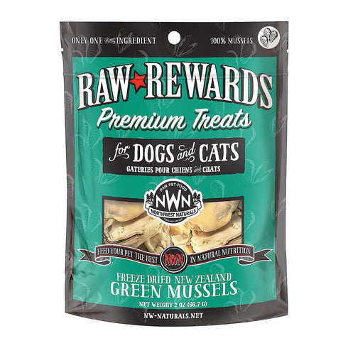 Northwest Naturals Raw Rewards Green Mussel Dog & Cat Treats 2oz