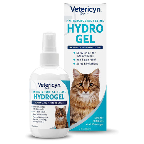 Vetericyn Plus Feline Antimicrobial Hydrogel 3oz poudrefeed.com