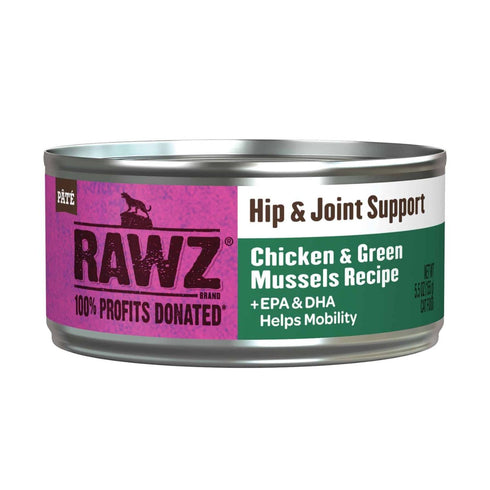 Rawz Hip & Joint Support Chicken & Green Mussels Cat Food 5.5oz Poudre Feed & Pet Supply