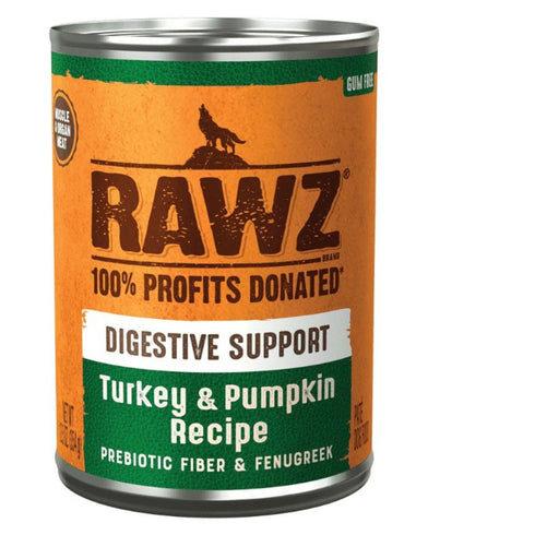 Rawz Digestive Support Turkey & Pumpkin Dog Food 12.5oz Poudre Pet & Feed Supply
