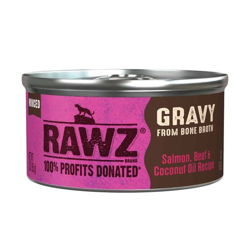 Rawz Gravy Salmon Beef & Coconut Oil Cat Food 3oz Poudre Pet & Feed Supply