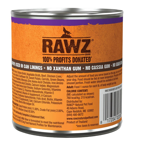 Rawz Stew Chicken Beef & Goat'S Milk Dog Food 10oz Poudre Pet & Feed Supply 2
