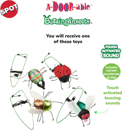 SPOT Buzzing Insect A-Door-Able Cat Toy