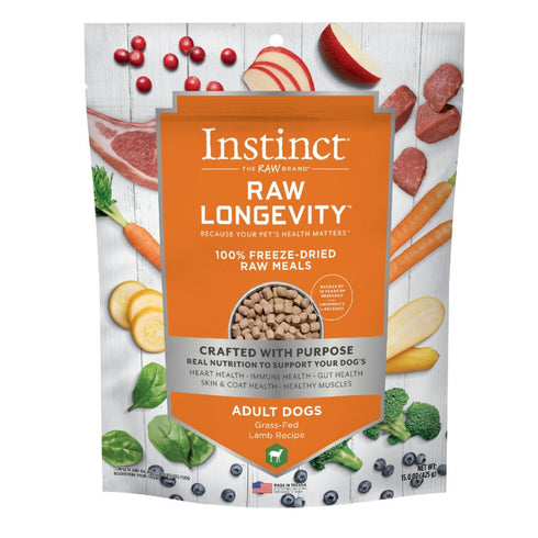 Nature's Variety Instinct Longevity Lamb Freeze Dried Raw Dog Food 16oz - Poudre Pet & Feed Supply