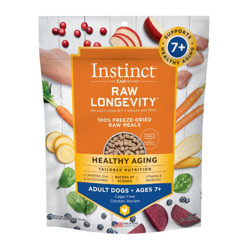 Nature's Variety Instinct Longevity 7+ Chicken Freeze Dried Raw Dog Food 16oz - Poudre Pet & Feed Supply