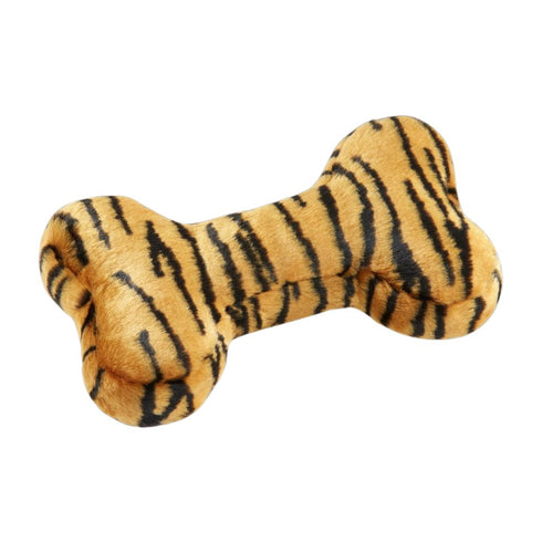 Fluff & Tuff Medium Tiger Bone Dog Toy - Poudre Pet & Feed Supply 2