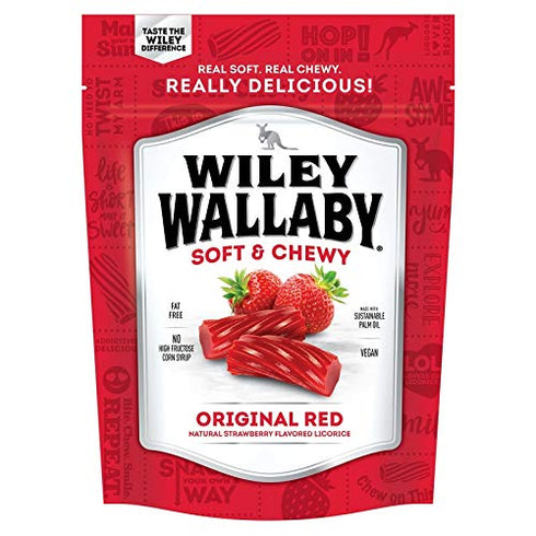 Wiley Wallaby Original Red Licorice 7.05oz - Poudre Pet & Feed Supply