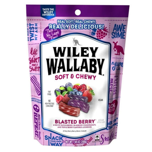 Wiley Wallaby Gourmet Blasted Berry Licorice 7.05oz - Poudre Pet & Feed Supply