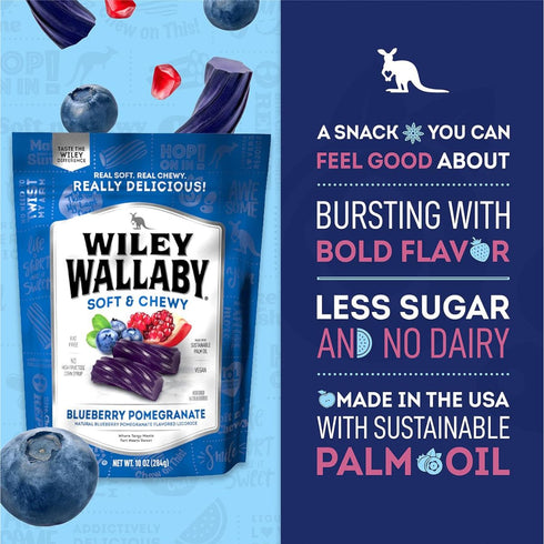 Wiley Wallaby Licorice Blueberry Pomegranate 7.05oz - Poudre Pet & Feed Supply 3