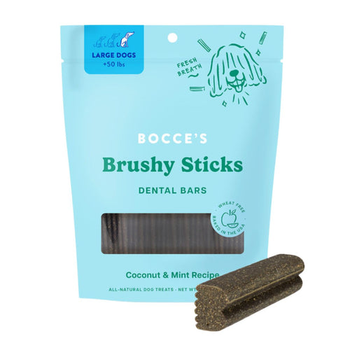 Bocce's Brushy Sticks Dental Bars Dog Treats Large 16oz - Poudre Pet & Feed Supply