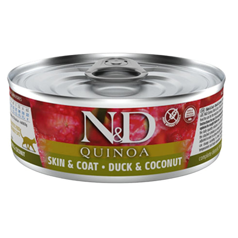 Farmina N&D Quinoa Cat Skin & Coat Duck & Coconut Cat Wet Food 2.8oz - Poudre Pet & Feed Supply
