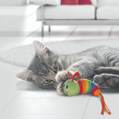 Kong Bat-a-Bout Clackz Caterpillar Cat Toy - Poudre Pet & Feed Supply 2