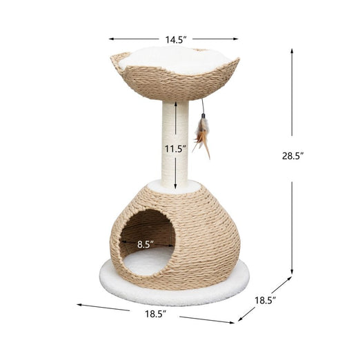 PetPals Walk Up 2-Level Cat Tree 29.5" - Poudre Pet & Feed Supply 2