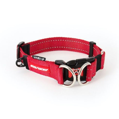 EzyDog Double Up Dog Collar M Red - Poudre Pet & Feed Supply