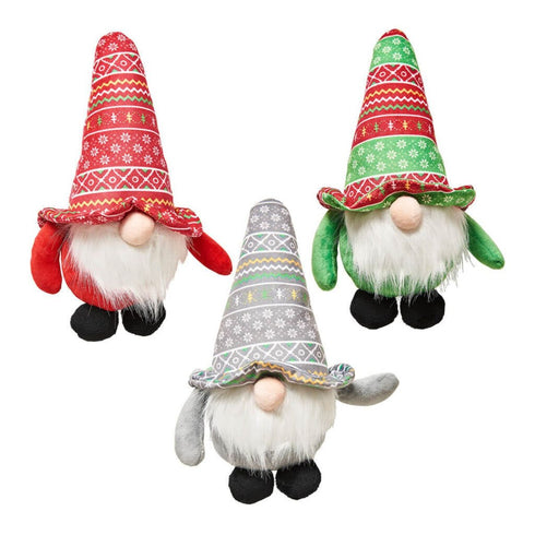 Spot Holiday Gnome Dog Toys Assorted 12" - Poudre Pet & Feed Supply