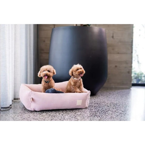FuzzYard Corduroy Soft Blush Life Bed Small - Poudre Pet & Feed Supply 2