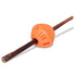 Totally Pooched Stuff'n Brush Ball 3" Orange Dog Toy - Poudre Pet & Feed Supply 2
