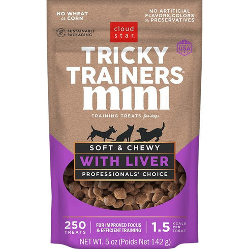 Cloud Star Tricky Trainer Mini Liver Dog Treats 5oz - Poudre Pet & Feed Supply