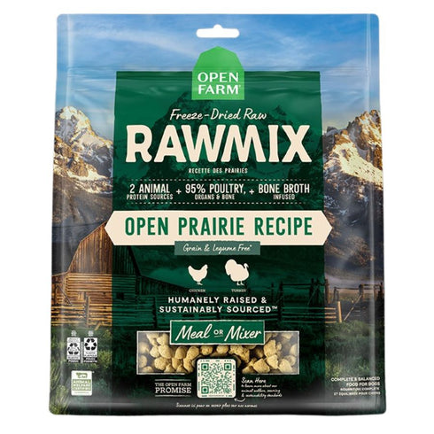 Open Farm RawMix Open Prairie Freeze Dried Raw Dog Food 13.5oz - Poudre Pet & Feed Supply