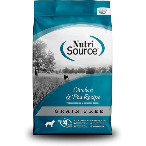 NutriSource Grain Free Chicken & Peas Dry Dog Food 4lb - Poudre Pet & Feed Supply