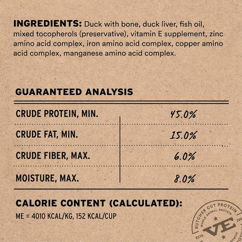 Vital Essentials Freeze Dried Soft Nibs Duck Raw Dog Food 14oz - Poudre Pet & Feed Supply 3
