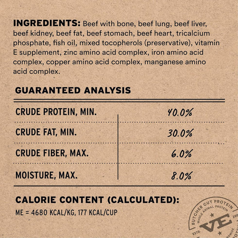 Vital Essentials Freeze-Dried Beef Soft Nibs Raw Dog Food 14oz - Poudre Pet & Feed Supply 3