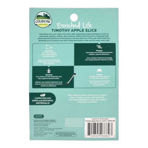 OXBOW Enriched Life – Timothy Apple Slice - Poudre Pet & Feed Supply 2