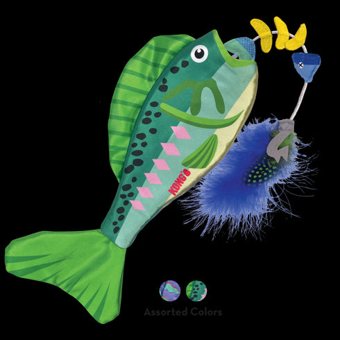 KONG Wrangler Angler Fish Cat Door Teaser with Catnip - Poudre Pet & Feed Supply 4