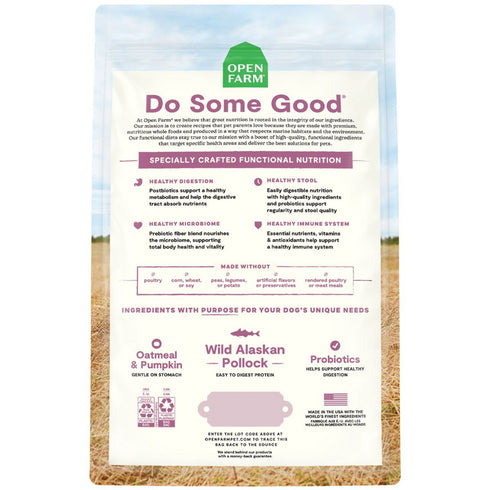 Open Farm Pollock & Oatmeal Digestive Health Dry Dog Food 4lb - Poudre Pet & Feed Supply 2