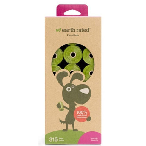 Earth Rated Lavender Scented 21 Refill Rolls Poop Bags 315Ct poudrefeed.com