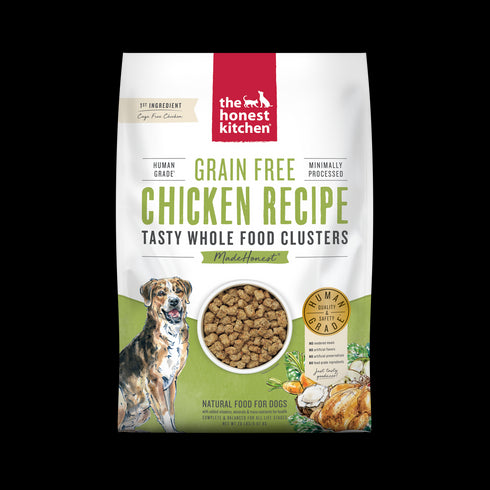 Honest Kitchen Grain-Free Chicken Whole Food Clusters Dry Dog Food 20lb - Poudre Pet and Feed Supply