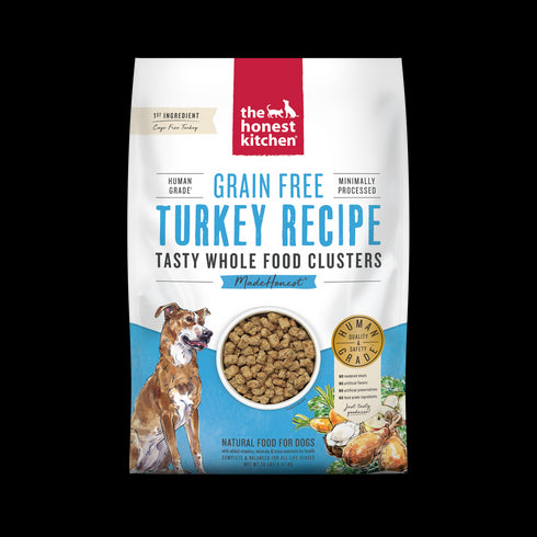Honest Kitchen Grain-Free Turkey Whole Food Clusters Dry Dog Food 20lb - Poudre Pet and Feed Supply