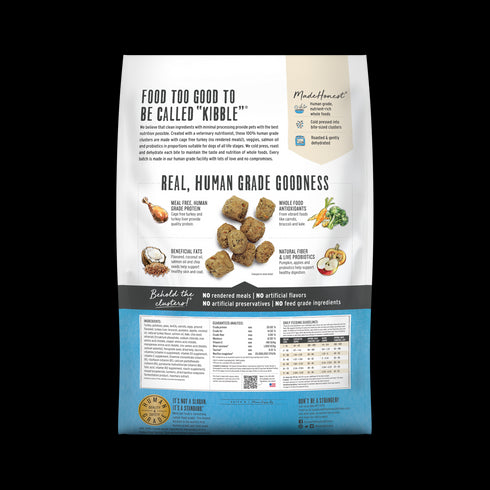 Honest Kitchen Grain-Free Turkey Whole Food Clusters Dry Dog Food 20lb - Poudre Pet and Feed Supply