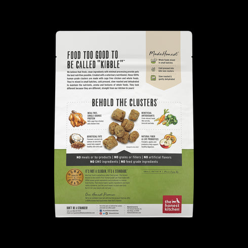 Honest Kitchen Grain-Free Chicken Whole Food Clusters Dry Dog Food 1lb - Poudre Pet and Feed Supply