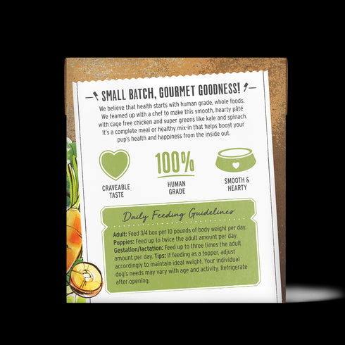 Honest Kitchen Butcher Block Pate Chicken & Super Greens Grain Free Dog Food 10.5oz poudrefeed.com 3