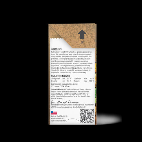 Honest Kitchen Butcher Block Pate Turkey & Autumn Veggies Recipe for Dogs 10.5oz - Poudre Pet and Feed Supply 5