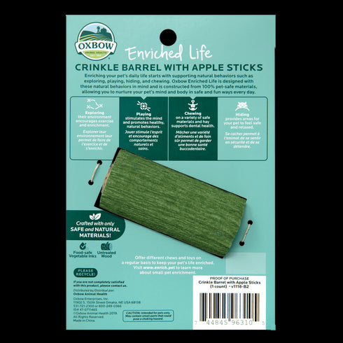 Oxbow Crinkle Barrel with Apple Sticks