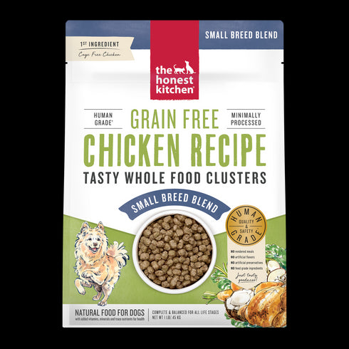 Honest Kitchen Whole Food Clusters Chicken Small Breed Grain-Free Dog Food 1 lb - Poudre Pet and Feed Supply