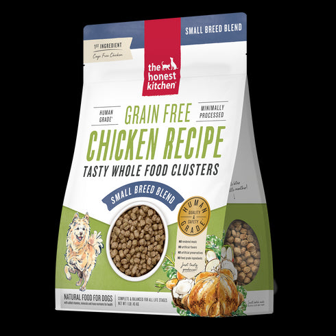 Honest Kitchen Whole Food Clusters Chicken Small Breed Grain-Free Dog Food 1 lb - Poudre Pet and Feed Supply