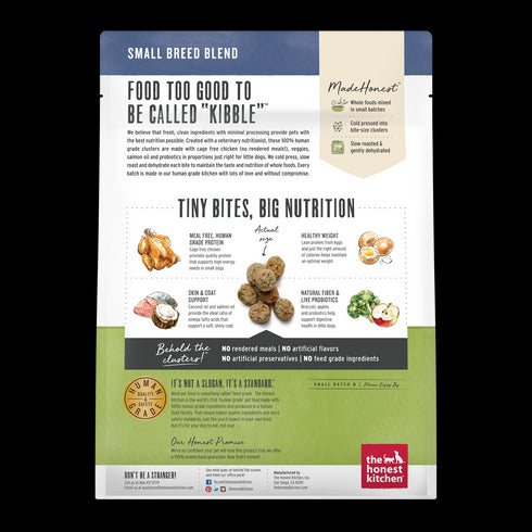Honest Kitchen Whole Food Clusters Chicken Small Breed Grain-Free Dog Food 1 lb - Poudre Pet and Feed Supply